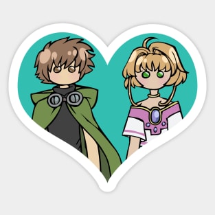 Syaoran and Sakura - shipping dolls Sticker